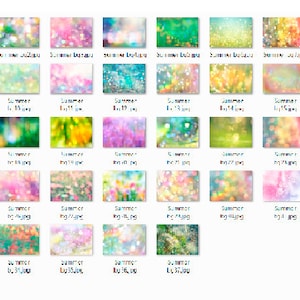35 Spring Summer Pastel Photo Art Backdrops, Bokeh, Photoshop ...