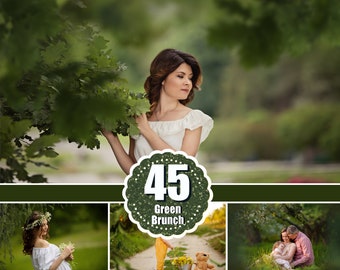 45 Branches Photo Overlays, shooting through branches, tree, green, leaves, spring, summer Photoshop Overlay, Photoshop Overlays, png file