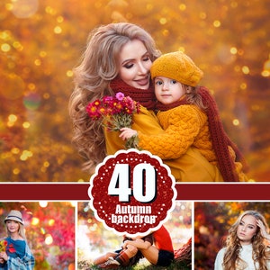 40 autumn backdrop background texture bokeh, autumn overlay, lights, Photoshop, Сhristmas, holliday, wedding, photo session, jpg file