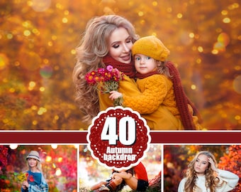 40 autumn backdrop background texture bokeh, autumn overlay, lights, Photoshop, Сhristmas, holliday, wedding, photo session, jpg file