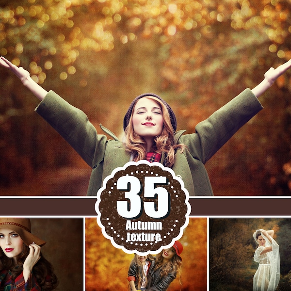 35 Autumn textures, Photoshop Overlays, Autumn digital paper, Digital Background texture, Fine Art Textures, brown gold jpg