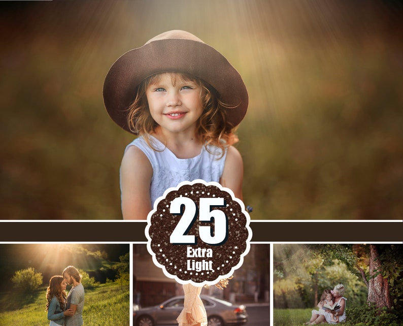 25 Extra light Photoshop Overlays, sunlight, sun effect, sun rays, sun lens, sun beams, bokeh, flare, haze, natural sun, png image 1