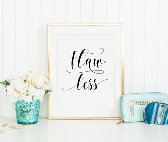 Girls Wall Quote Flawless Formation Quote Print Girls Room Decor Girls Bedroom Decor Song Lyrics Gift For Her Typography Print For Her