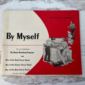 Vintage 1960's elementary school unused workbook By Myself Ginn basic Readers