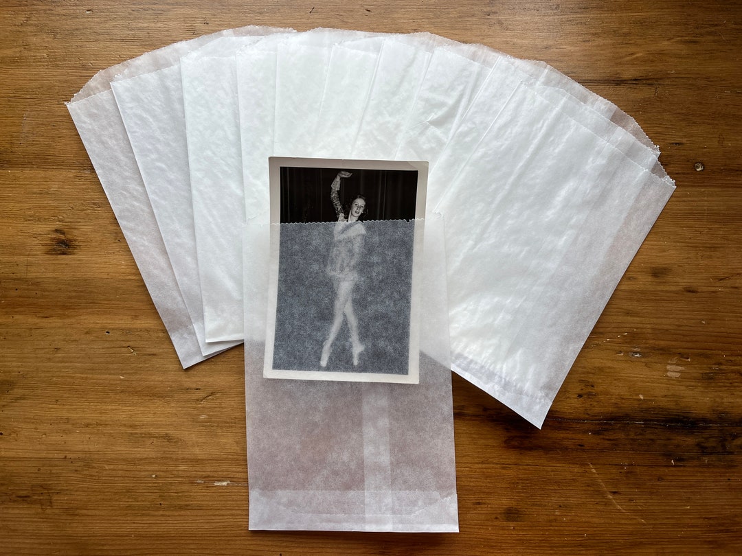 12 White Glassine Flat Bags or Sacks 4.5 X 7.25 Inches Perfect Etsy