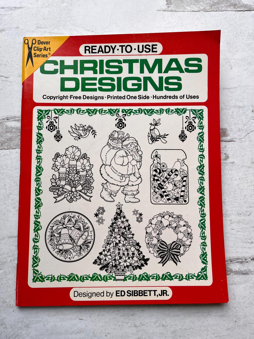 Vintage 1979 Dover Clip Art Series Ready to Use Christmas Designs One ...