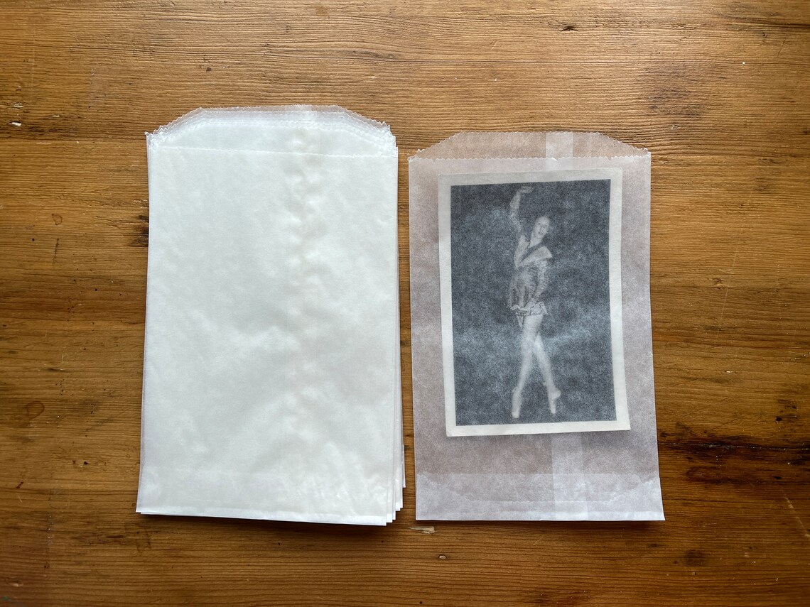 12 White Glassine Flat Bags or Sacks 4.5 X 7.25 Inches Perfect Etsy