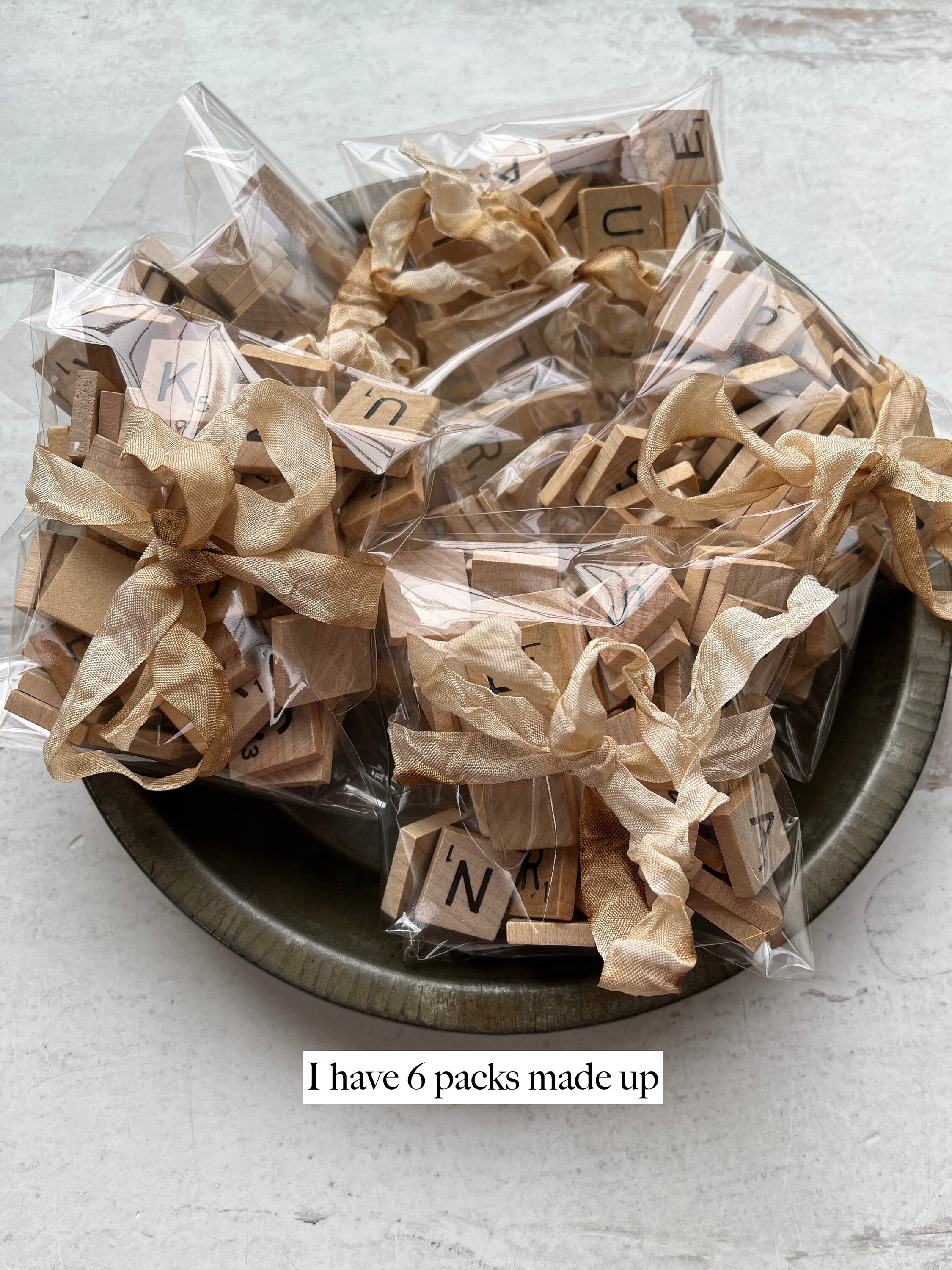 50 Random Scrabble Wood Game Tiles / Letters Mixed Lot From Different ...