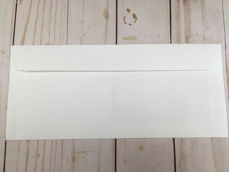 10 White Large Business Window Envelopes Left Side 9.5 - Etsy