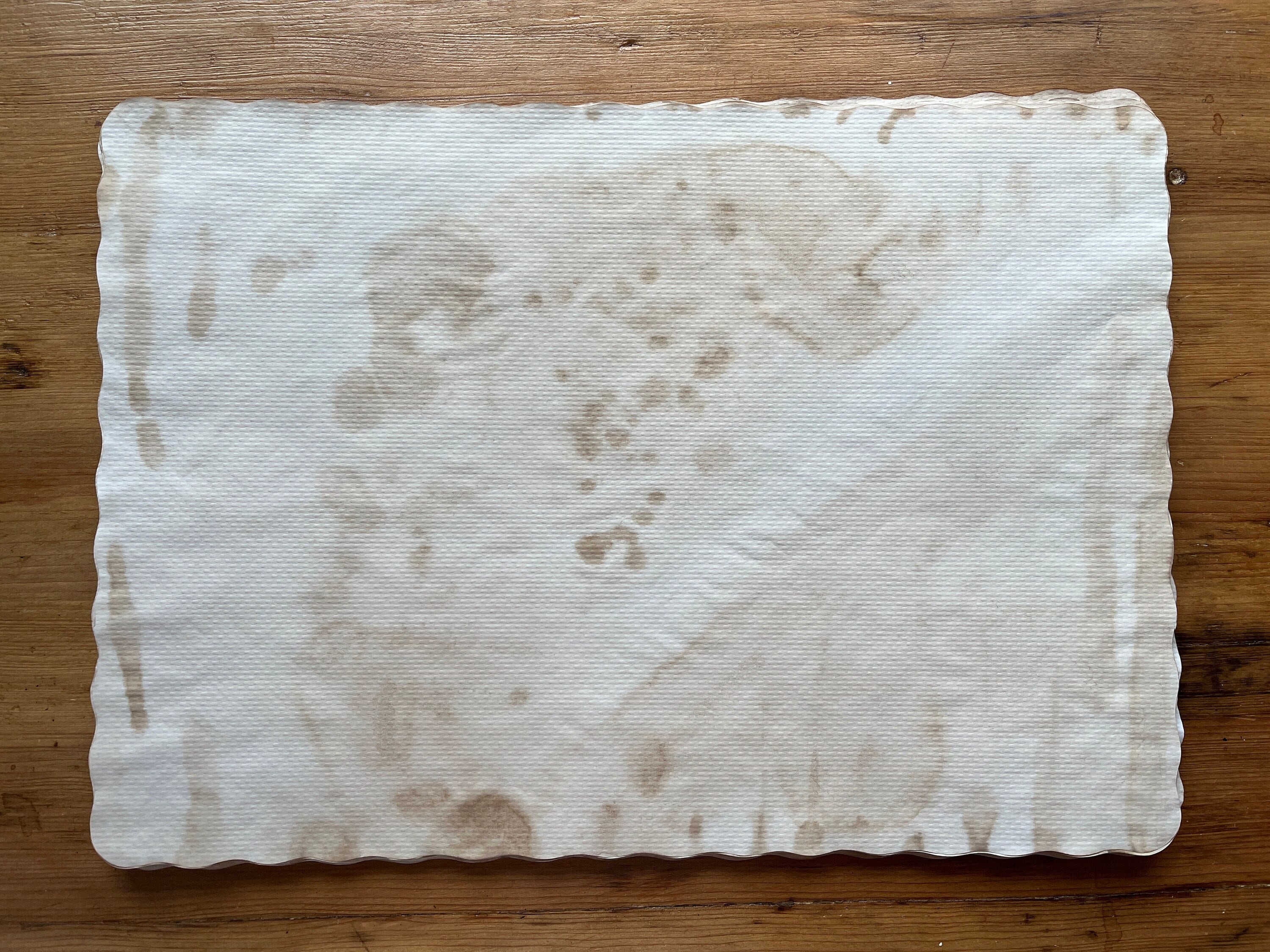 15 Paper Placemats Hand Coffee Dyed Stained Nice and Grubby & Splotchy ...