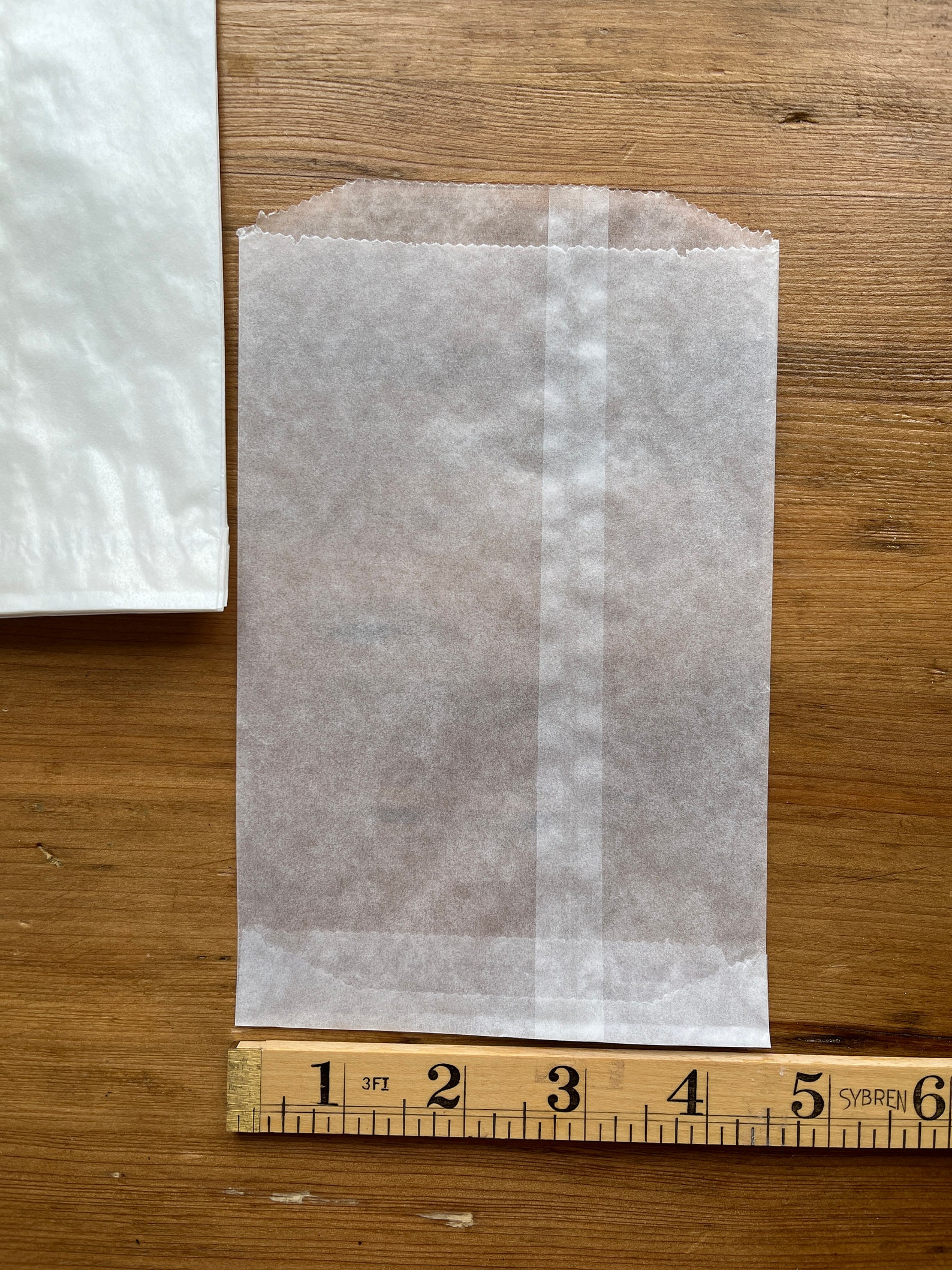 12 White Glassine Flat Bags or Sacks 4.5 X 7.25 Inches Perfect Etsy