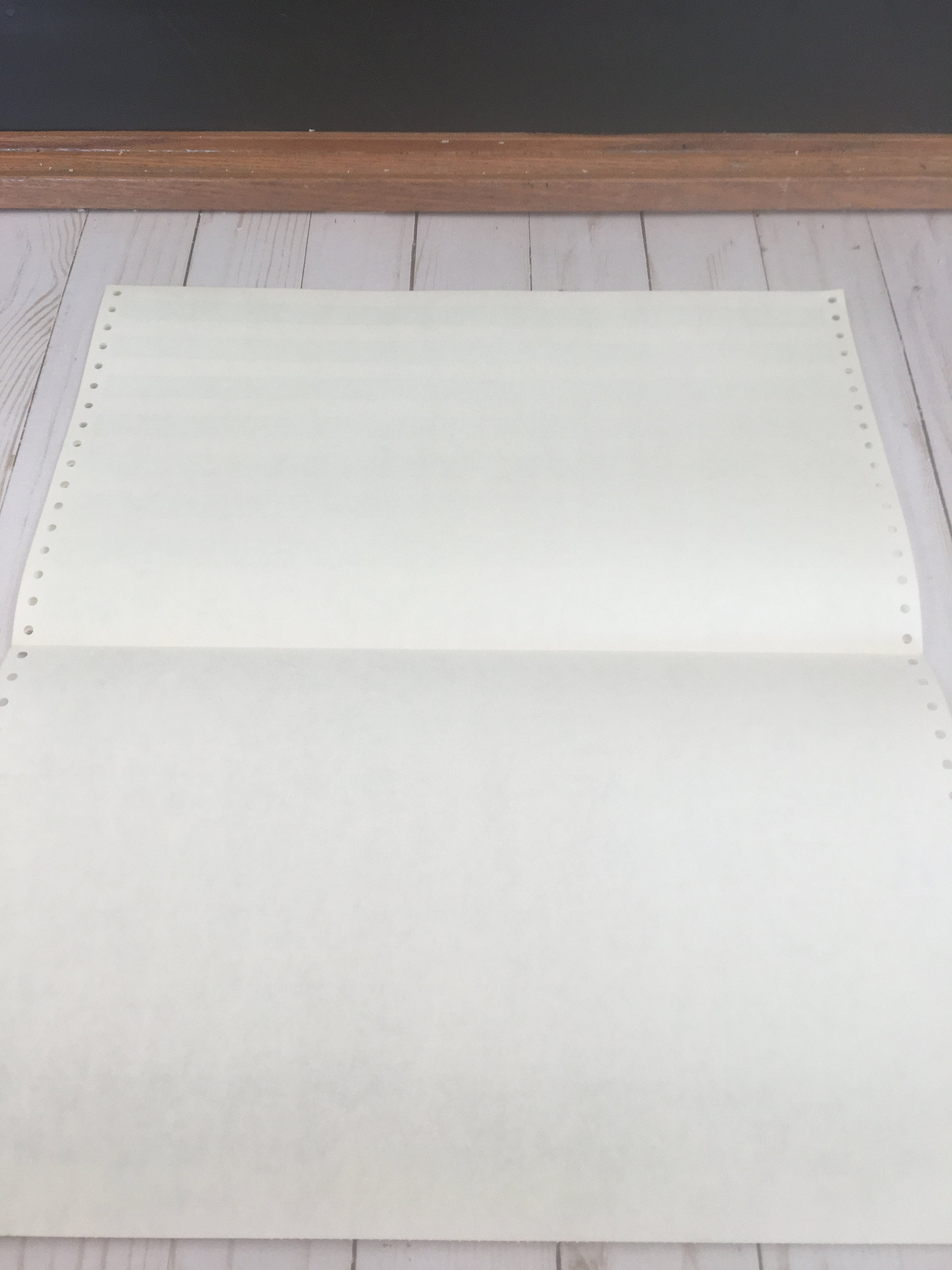 25 Sheets / Pages of Vintage 1980s Continuous Tractor Feed Computer ...