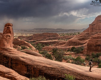 Waiting Out The Storm - Arches National Park | Landscape Photography