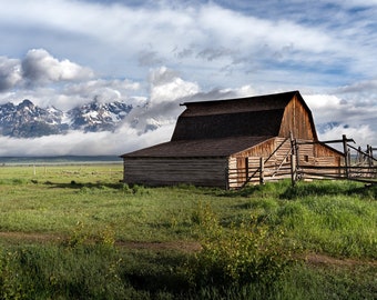 Mormon Row Sunrise - John Moulton Barn | Grand Teton National Park | Landscape Photography