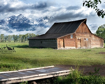 Moulton's Footbridge - Grand Teton National Park | T.A. Moulton Barn | Landscape Photography