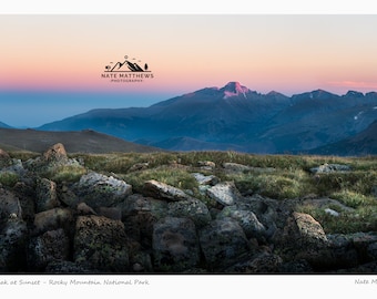 Longs Peak at Sunset - Rocky Mountain National Park | Landscape Photography