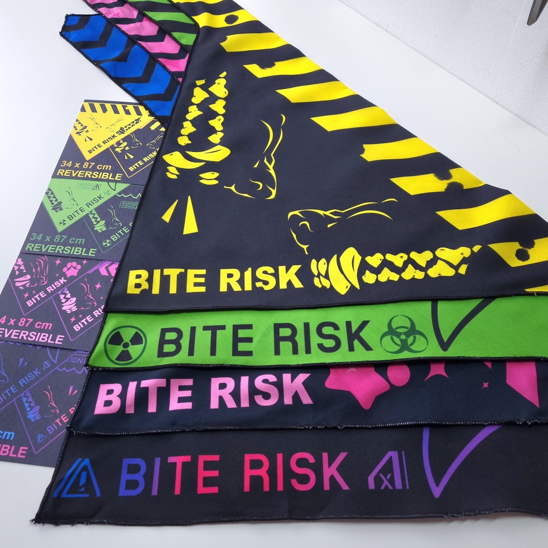 Bite Risk Bandana | Over Sized Furry Fursuit Accessory - Etsy