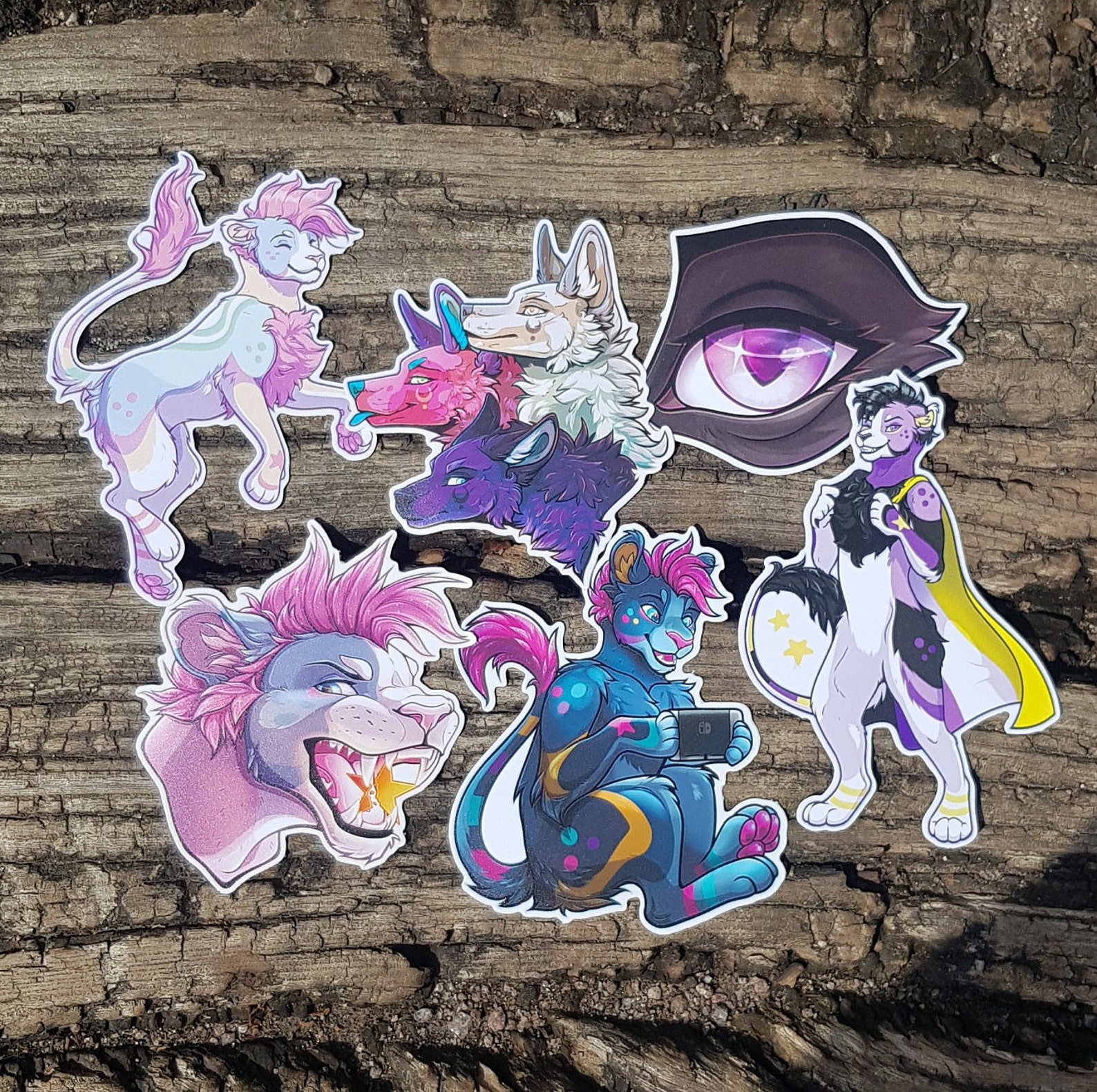 Furry Stickers Skulls Fursuits & Dogs Etsy