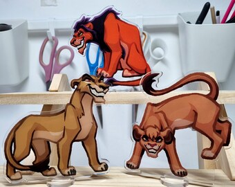 Lion characters; Stickers, Standees and Pins