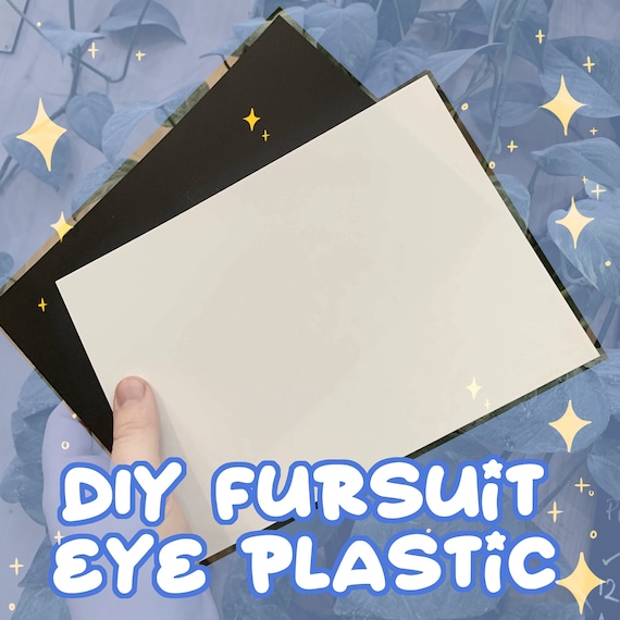 Craft Plastic Fursuit Eyes DIY White & Black Options 