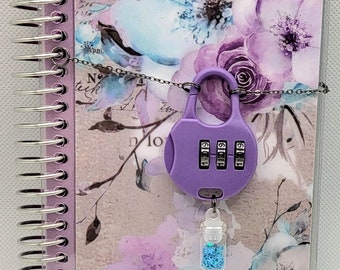 Purple with a hint of Blue Diary with a Purple Lock