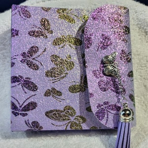 Purple Butterfly Binder