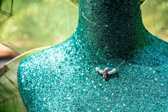 Seraphim Wing Floating Freshwater Pearl Necklace