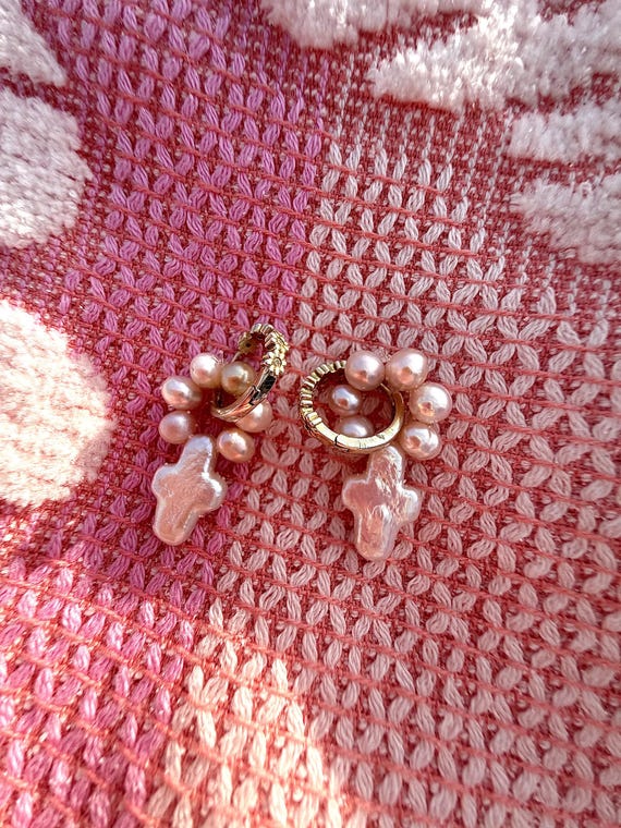 Interchangeable Charm Earrings with 6mm gold filled huggie hoops
