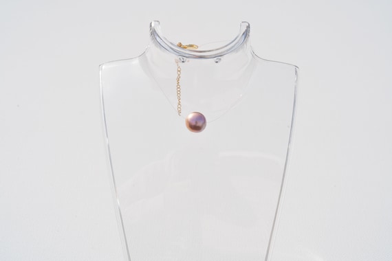 Lavender Ladyfish Floating Pearl Necklace