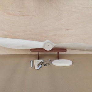 Wooden  display vintage propeller kit.