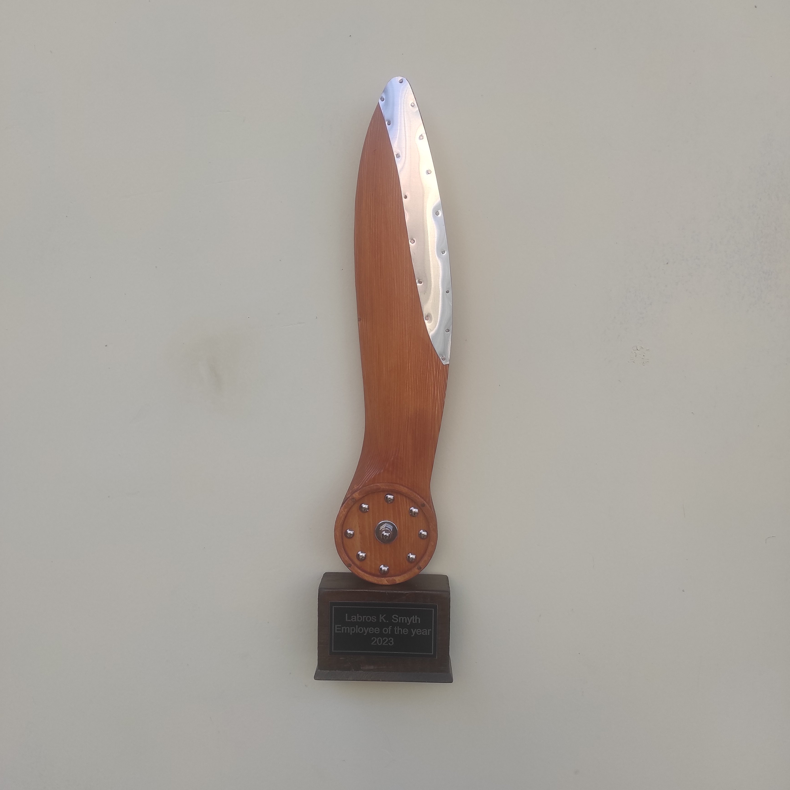 Wooden Propeller Trophy Pilot Award - Etsy
