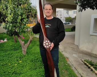 Handmade wooden display airplane propeller 6 foot long (184cm)