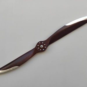 Airplane propeller  with aluminium covered tips.Pilot gifts.53.1&quot;