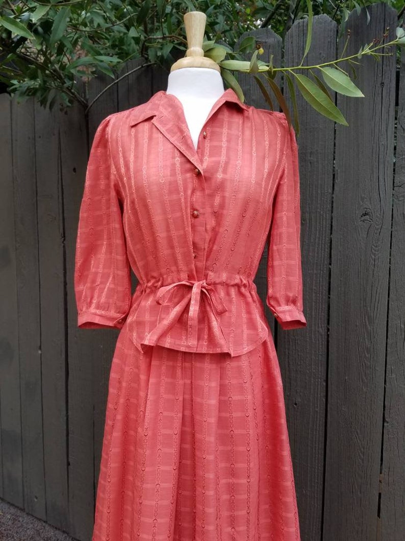 Vintage Orange skirt set