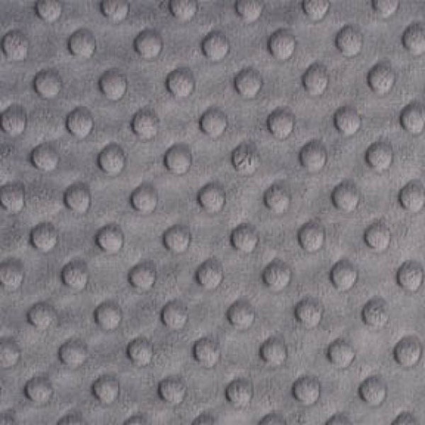 Gray Minky Dimple Dot. Minky Fabric by the Yard. Minky. Minky Fabric. Minky Dot. Plush Fabric. Fabric Remnant. Cuddle Fabric. 21 inch wide.