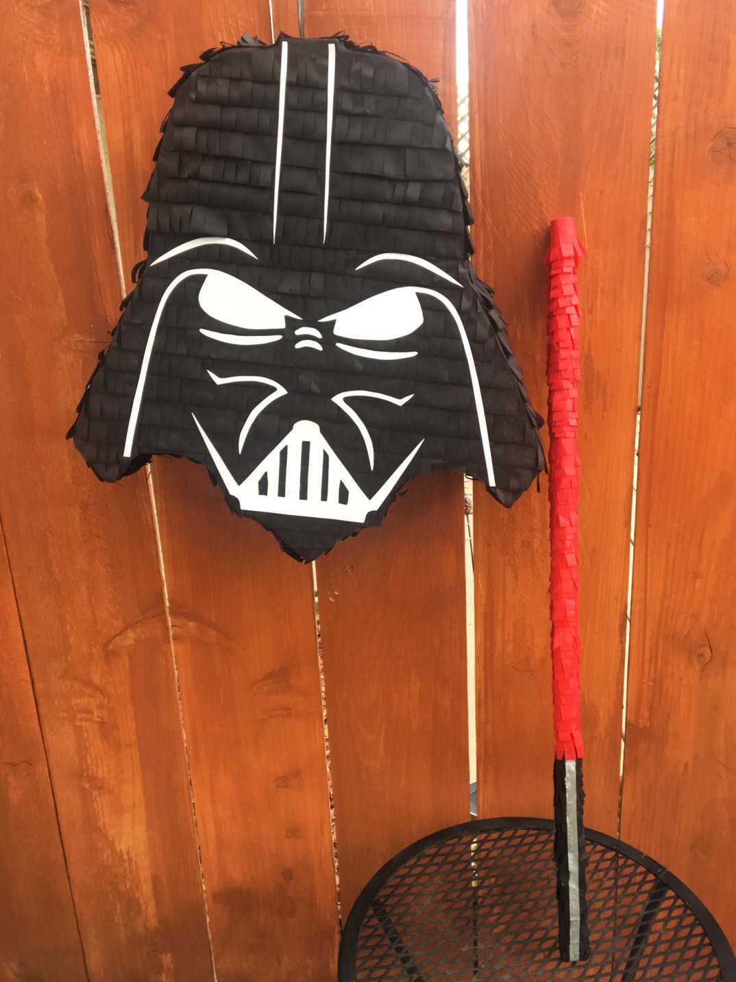 Darth Vader Piñata and Lightsaber Piñata Stick Set Star Wars Etsy