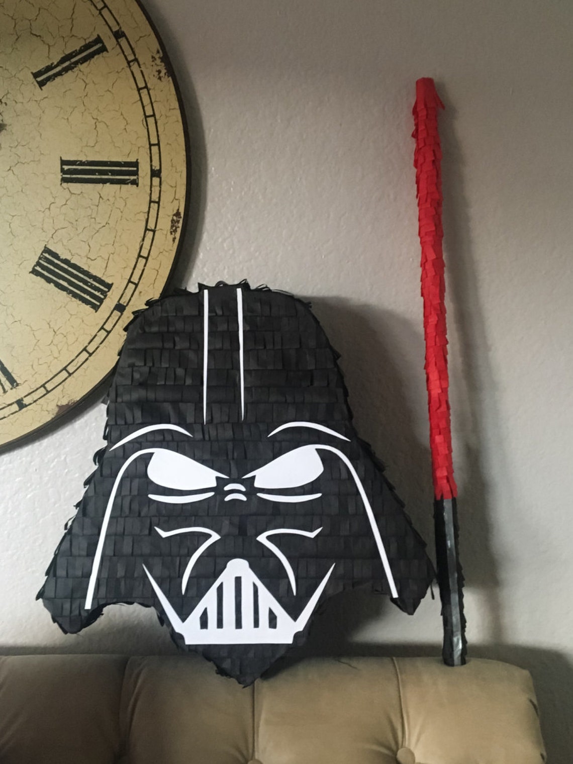 Darth Vader Piñata and Lightsaber Piñata Stick Set Star Wars Etsy