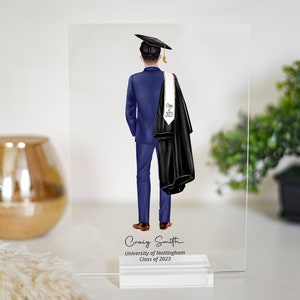 Male Graduation Gift 2025, Son Graduation gift, Graduation gift for him,Grad Gift for Son,Gift for Men,Graduation Acrylic Plaque & Stand