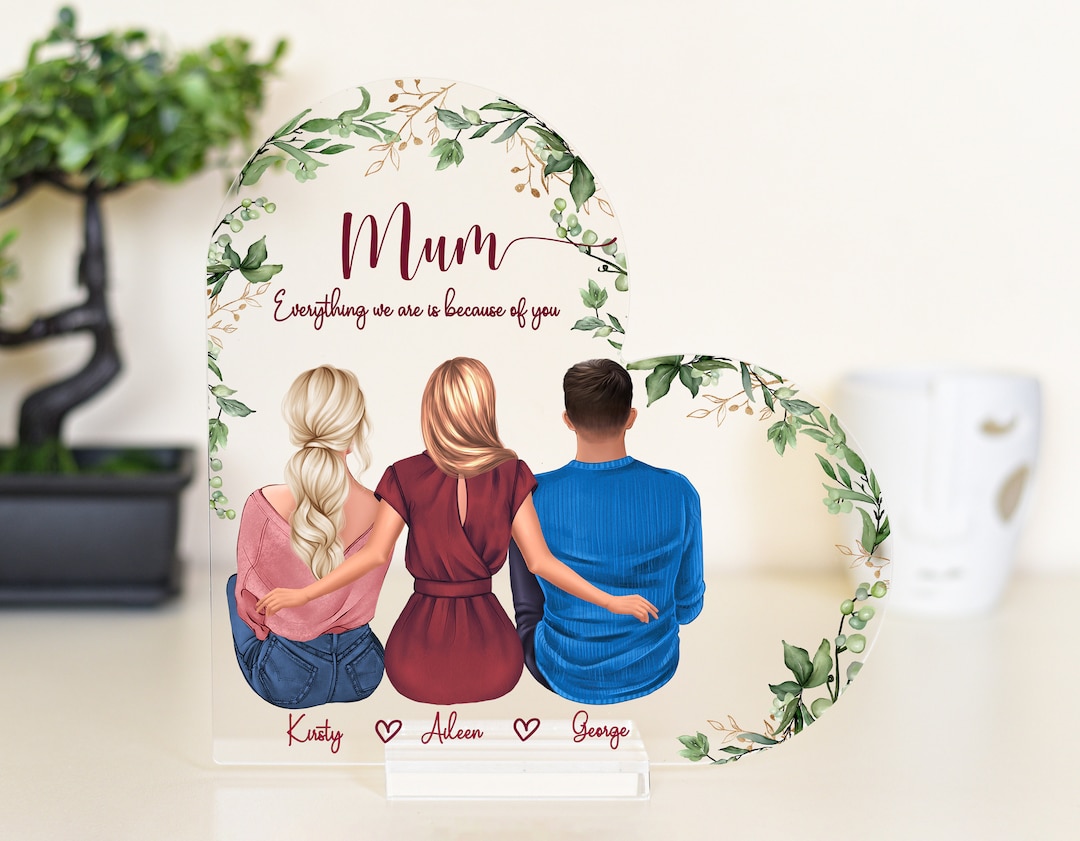 Muttertagsgeschenk Herz Aus Acryl - Personalisiertes Geschenk Für Mama