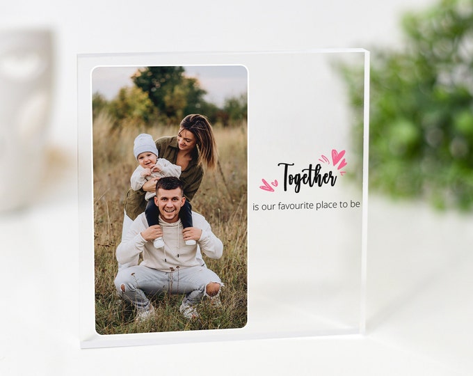 Custom Photo Collage Gift, Family photo gift, couples photo Collage, Best friend picture frame, Birthday gift for her, Gift for dad and mom