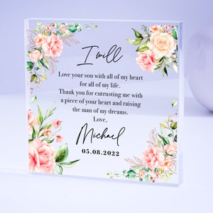 Mother of the Groom Gift, Mum of Groom Wedding Gifts, Gift for Mum of Groom, Bride to Groom Gift, Gifts From The Bride,Parents Of Groom Gift