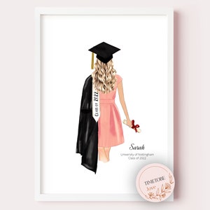 Graduation Gift for Her, Personalized Graduation Print, College Graduate, Daughter Graduation gift, Class of 2023, Best Friend Graduation