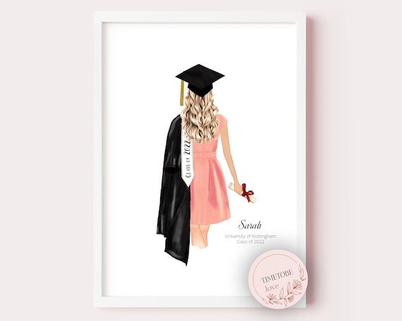 Graduation Gift for Her, Personalized Graduation Print, College Graduate,  Daughter Graduation Gift, Class of 2023, Best Friend Graduation 