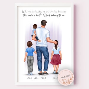 Vaderdag cadeau, Vaderdag print, Cadeaus voor hem, stiefvader cadeau, vaderdag cadeau van dochter, stiefvader vader dag cadeau, eerste vaderdag