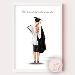 Doctor graduation gift, Graduation doctor print, Graduation gift, Vet, Custom Graduation Gift, Dentist, Doctor print, Consultant Graduation