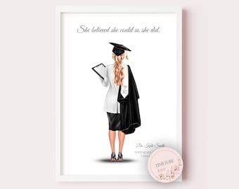 Doktor Abschluss Geschenk, Doktor Abschluss Druck, Abschluss Geschenk, Tierarzt, personalisiertes Geschenk, Zahnarzt, Arzt Druck, Berater Abschluss