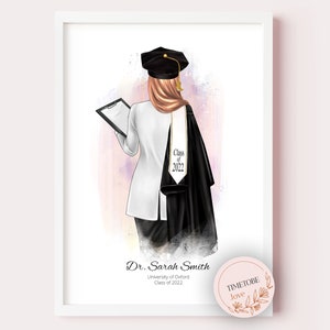 Cadeau de fin d’études de doctorat, cadeau de fin d’études de doctorat, diplômés de doctorat, cadeau de doctorat pour elle, doctorat Tam, cadeau de fin d’études de doctorat, impression de docteur