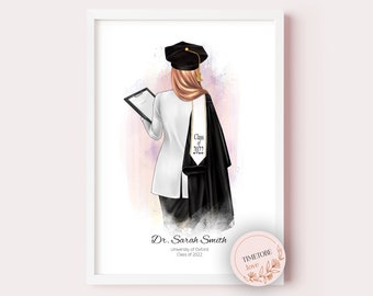 Doctorate Degree Graduation Gift, Doctor graduation gift, Doctorate graduates,PhD Gift For Her,Doctoral Tam,PhD Graduation Gift,Doctor print
