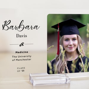 Graduation Picture Frame, High School Graduation plaqueGift for Her, Gift for him,College Graduation,Personalized Photo plaque,Class of 2024