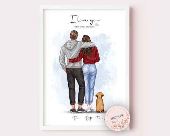 Last Minute Birthday Gifts for Him, Gift for Wife, Our Love Story, I Love  You to the Moon and Back, Unique Couple Gift, Couple Gift for Her 